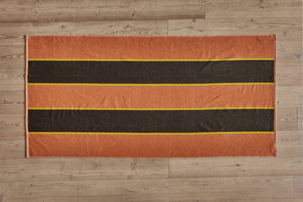 Nickey Kehoe Pool Towel, Guava Stripe - Nickey Kehoe