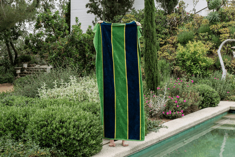 Nickey Kehoe Pool Towel, Kiwi Stripe - Nickey Kehoe