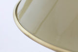 Shown in Black finish with large Benjamin Moore 383 Meadow View shades and Hewn Brass Lacquered interior