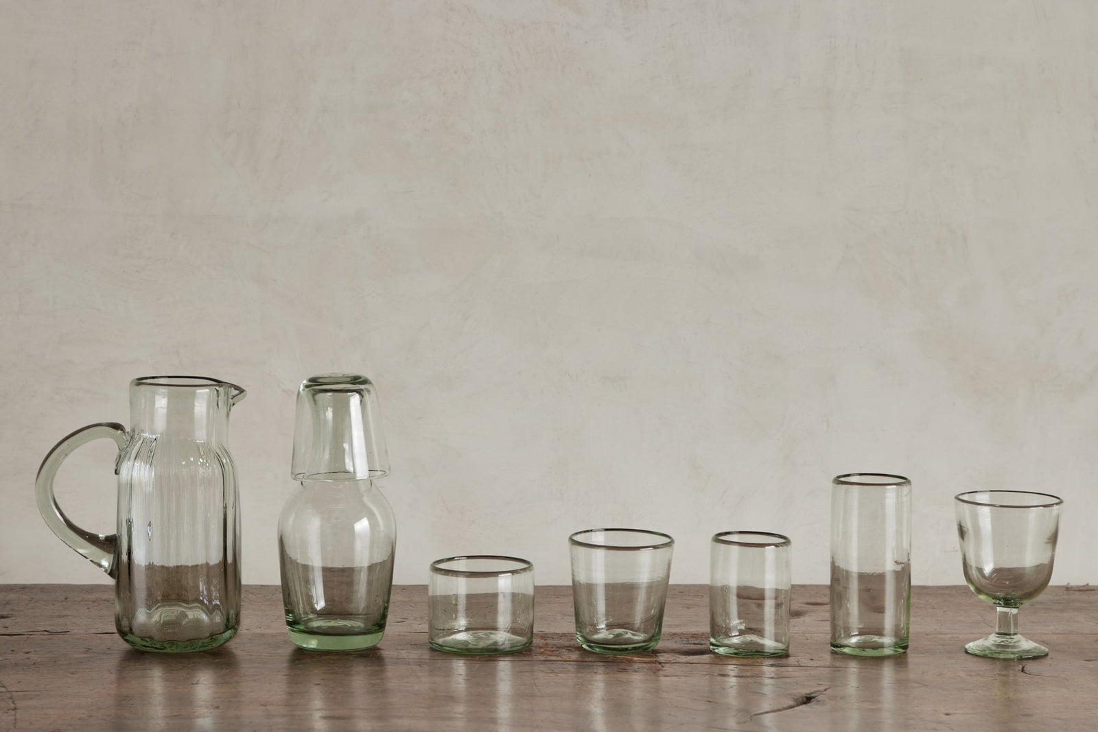 Ribbed Glass Pitcher (Multiple Sizes) – Nickey Kehoe