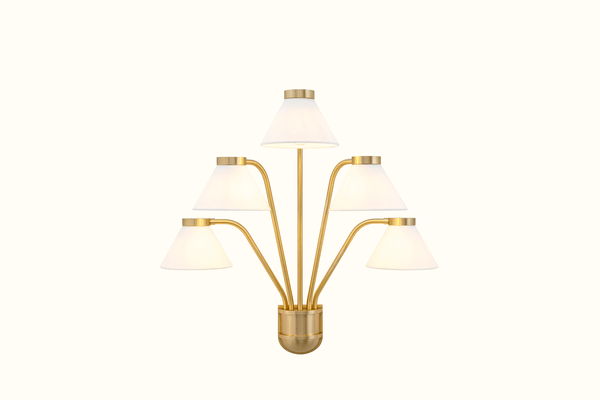 Shown in Hewn Brass Lacquered with Shade|Inquire for pricing