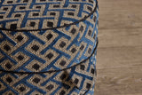 Shown in Small (17 in) in Customer's Own Material (Pierre Frey Dao with Howe Burnley Overdue Ticking in Damson contrast welt)