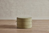 Shown in Medium (24in) with Spencer Velvet in Rosemary with Howe Leather Piping in Split Pea