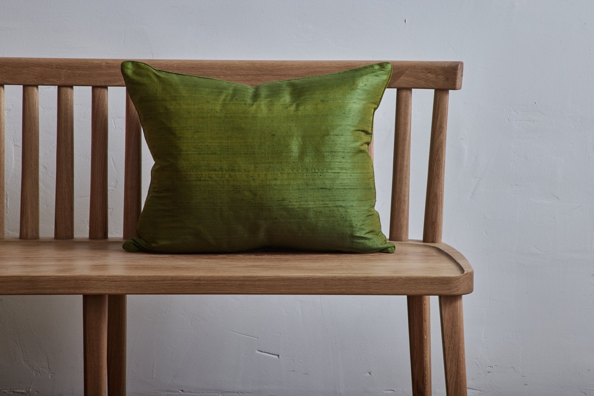 Nickey Kehoe Silk Pillow, Dark Green - Nickey Kehoe