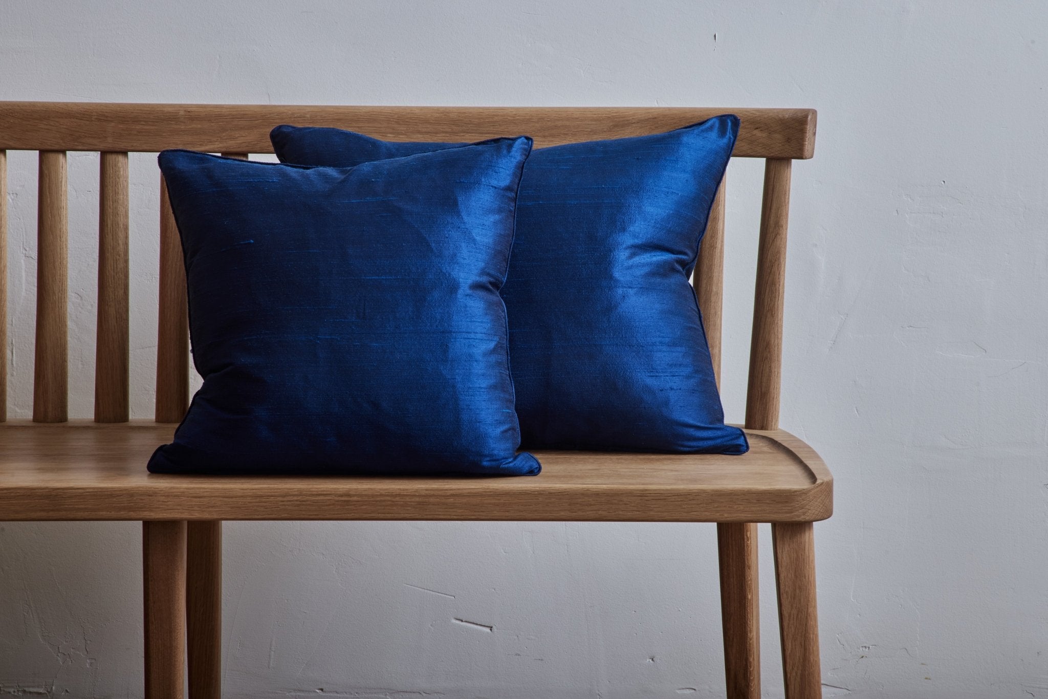 Nickey Kehoe Silk Pillow, Indigo - Nickey Kehoe