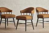 Shown in Customer's Own Material Walnut Twill and Ebony