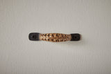 Nickey Kehoe Square Forged Iron Drawer Pull with Braided Bamboo - Nickey Kehoe