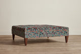 Shown in Customer's Own Material (Pierre Frey Braquenie Alizon Canard) with Saddle