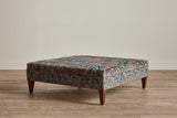 Shown in Customer's Own Material (Pierre Frey Braquenie Alizon Canard) with Saddle