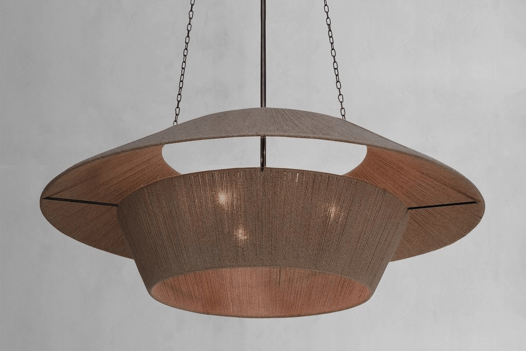 Shown in Natural Jute with Unlacquered Brass Frame