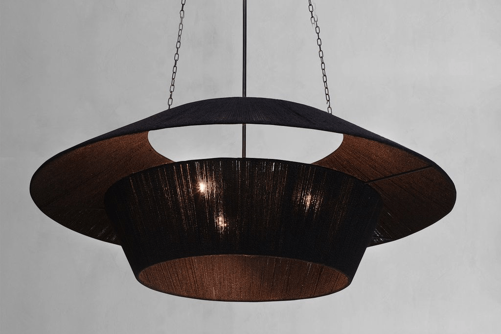 Shown in Black Jute with Black Frame