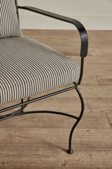 Shown in Perennials Tatton Stripe in Basalt