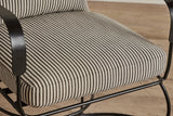 Shown in Perennials Tatton Stripe in Basalt