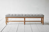 Shown in Howe Humbug Ticking and Natural Oak, 60 in.