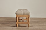 Shown in Natural Oak and Customer's Own Material (Libeco Stonewash Putty)