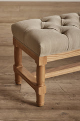 Shown in Natural Oak and Customer's Own Material (Libeco Stonewash Putty)