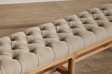 Shown in Natural Oak and Customer's Own Material (Libeco Stonewash Putty)