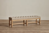 Shown in Natural Oak and Customer's Own Material (Libeco Stonewash Putty)