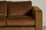 Shown in Nickey Kehoe Holland & Sherry Tempo Bronze Corduroy and Dark Oak, left-facing