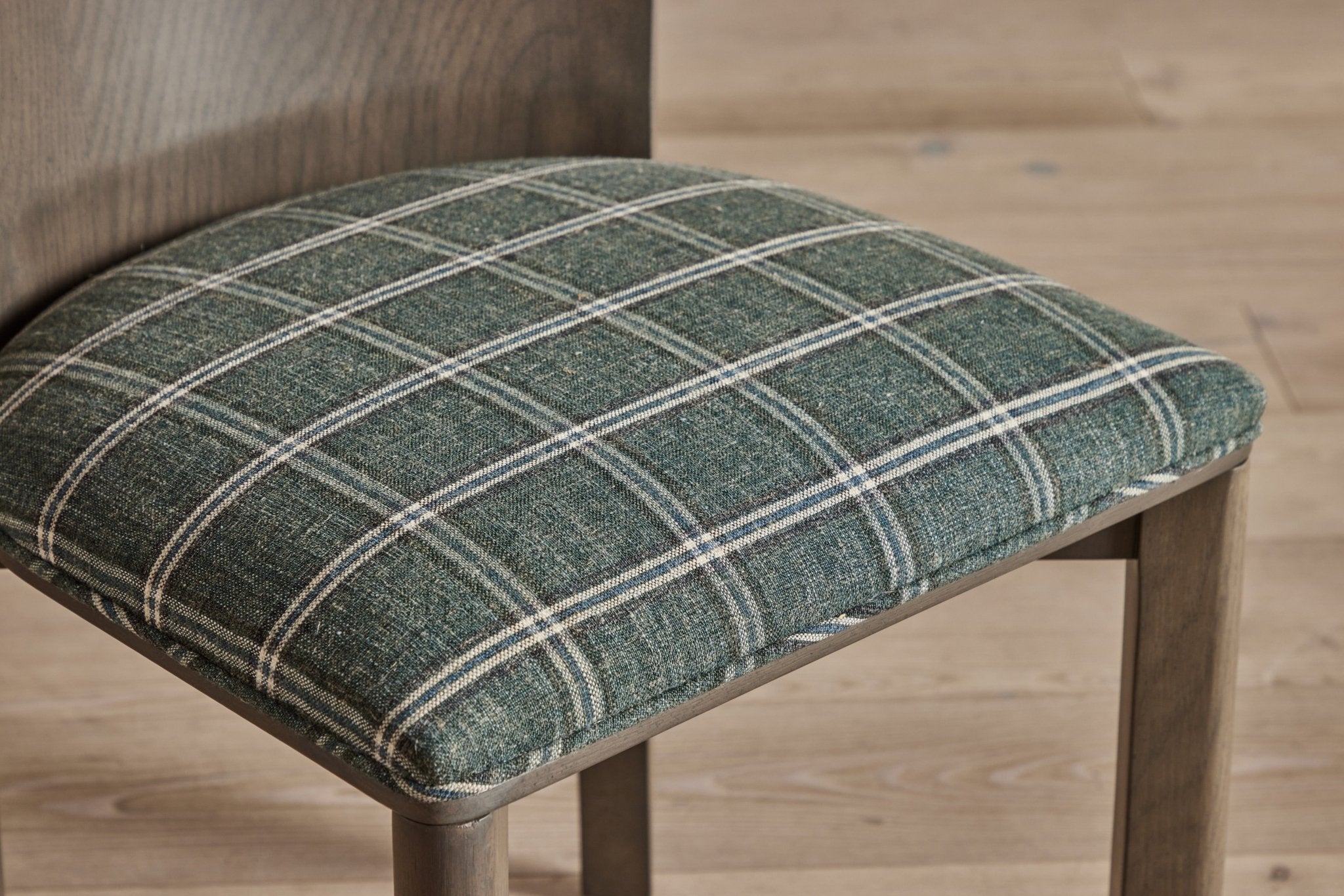 Shown in Customer's Own Material (Vintage Plaid) and Smoked