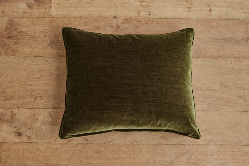 Nickey Kehoe Velvet Rectangle Pillow, Green - Nickey Kehoe