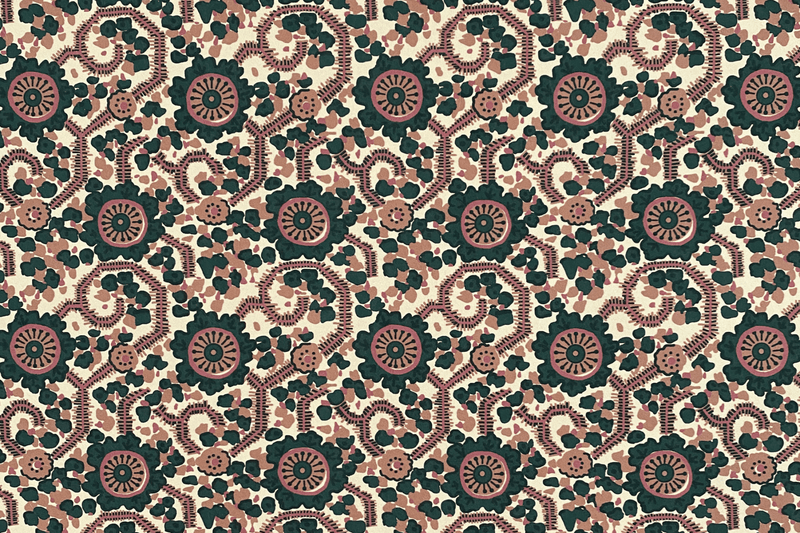 Nickey Kehoe Wallpaper, Floral Maze