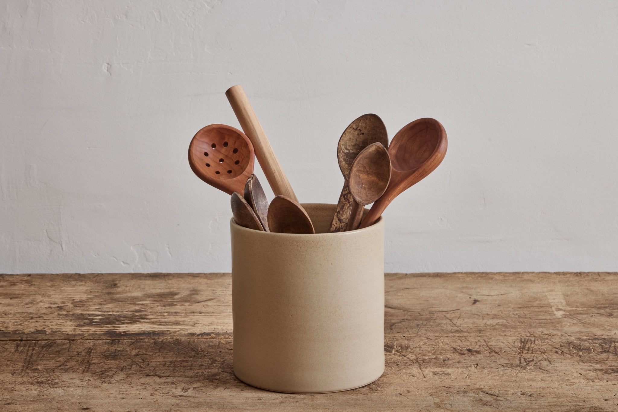 Nickey Kehoe XL Utensil Holder in Flax - Nickey Kehoe