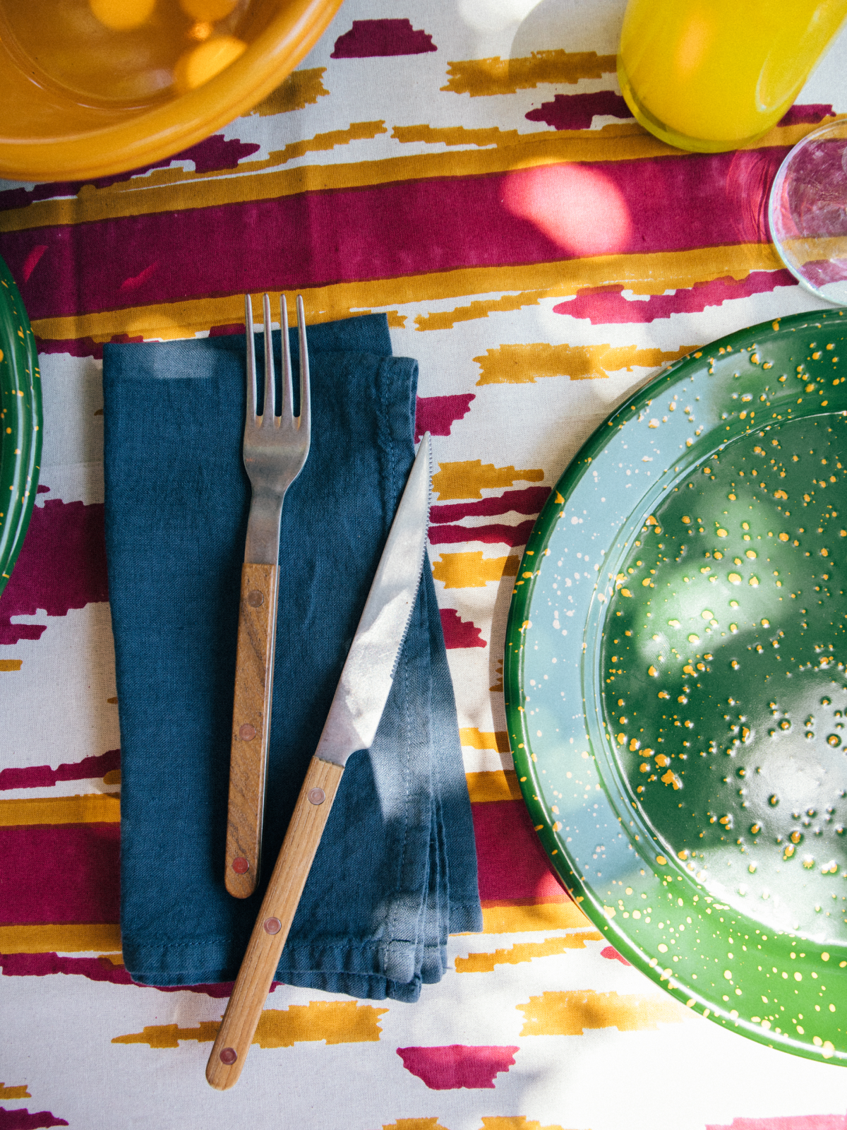 Teak Five Piece Flatware