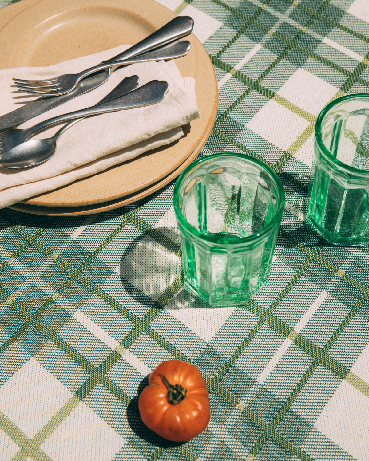Fish & Fish Glass in Green
