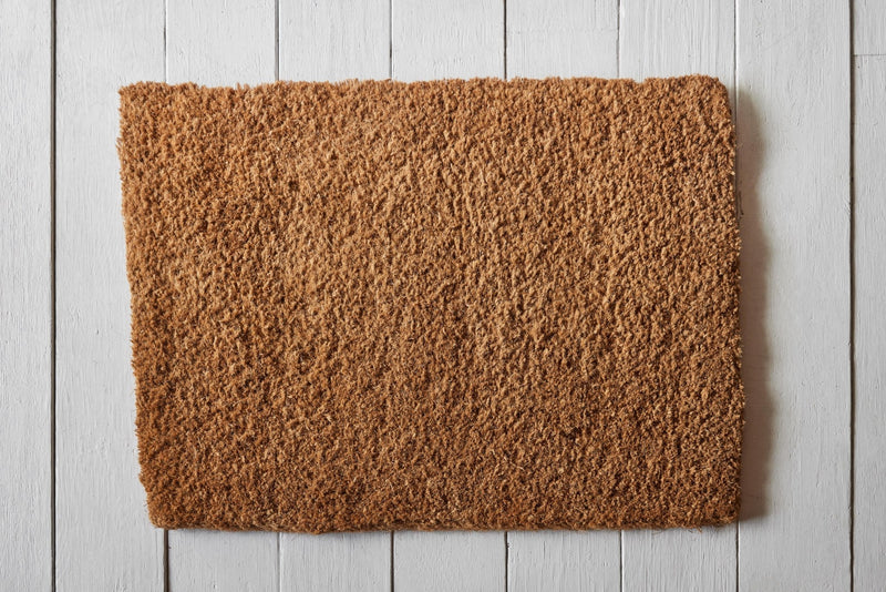 Oversized Natural Door Mat With Braided Edge - Nickey Kehoe