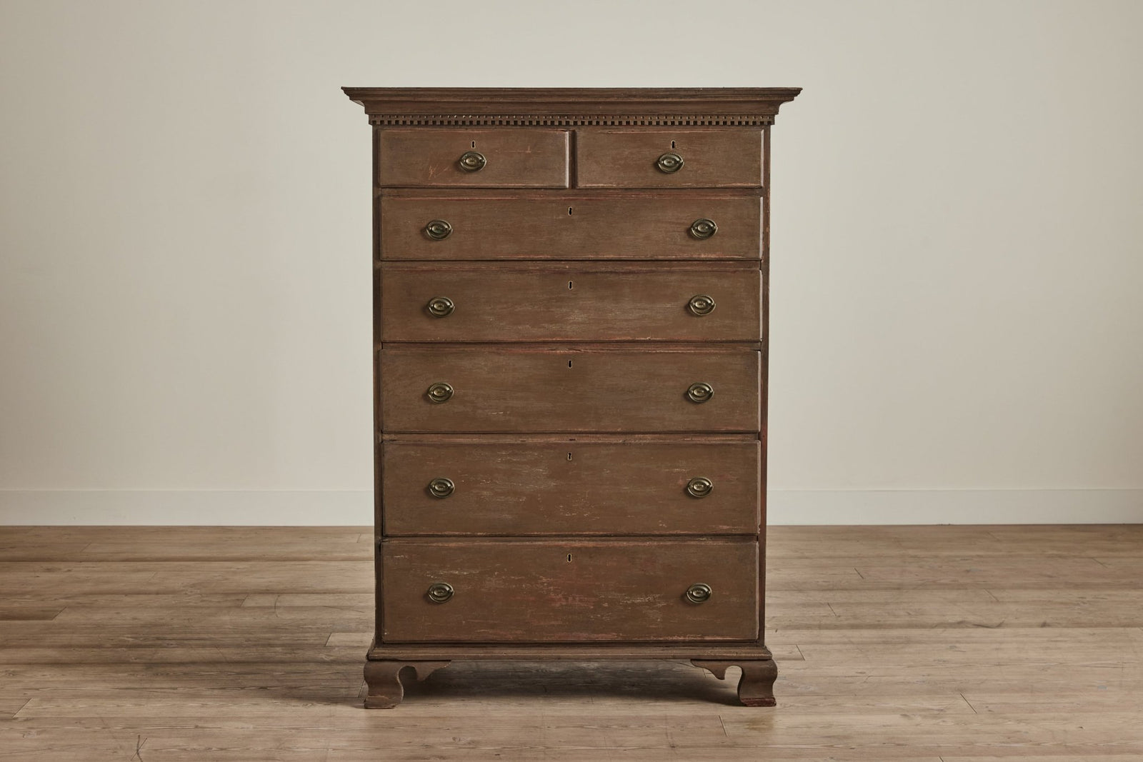 vintage tallboy dresser Painted Highboy Dresser