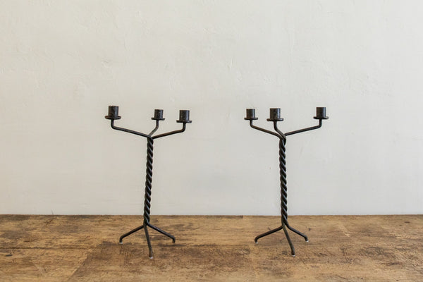 Pair of Iron Candelabras (LA) - Nickey Kehoe