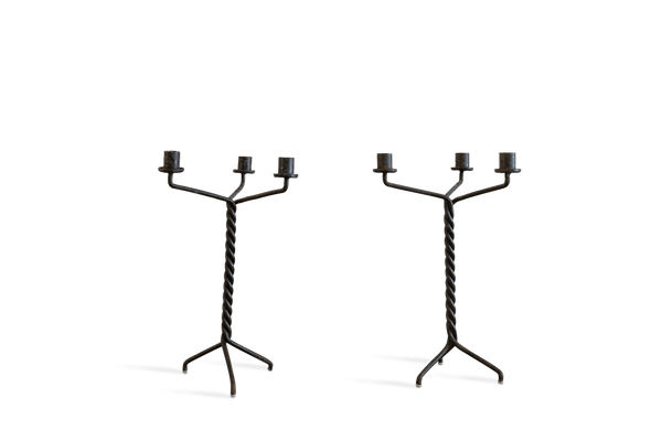 Pair of Iron Candelabras (LA) - Nickey Kehoe