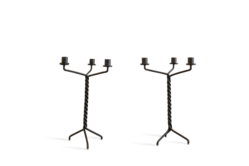 Pair of Iron Candelabras (LA) - Nickey Kehoe