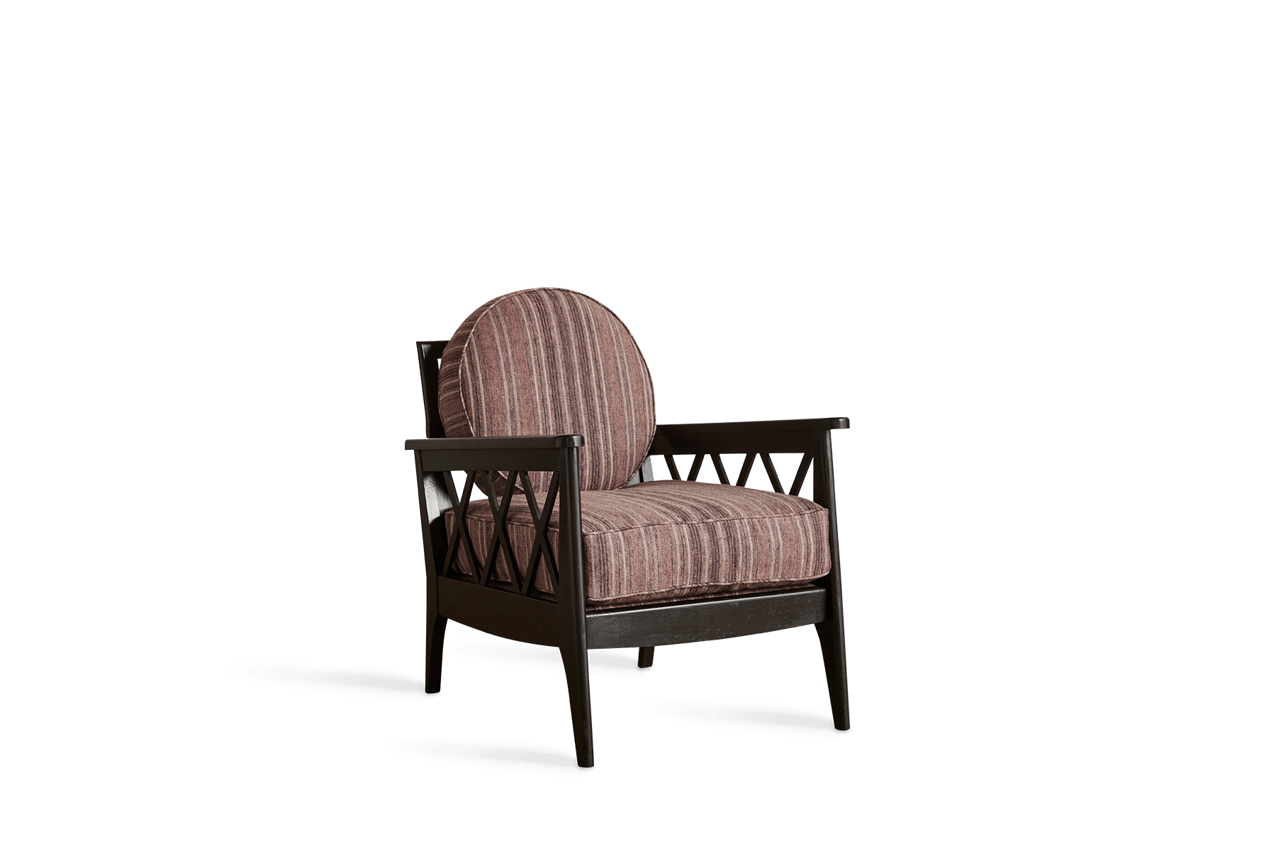 Pair of Lattice Wood Armchairs (LA) - Nickey Kehoe