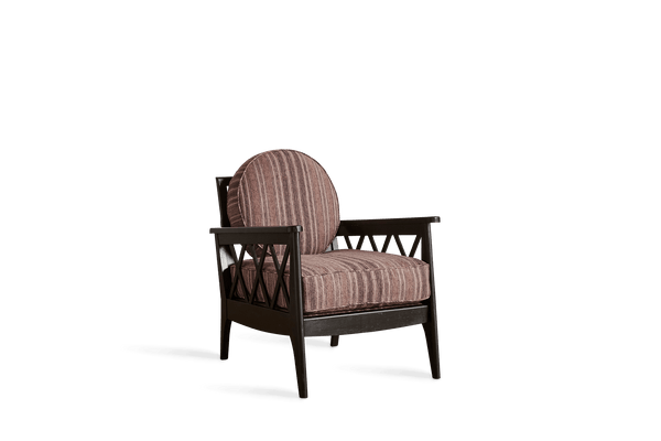 Pair of Lattice Wood Armchairs (LA) - Nickey Kehoe