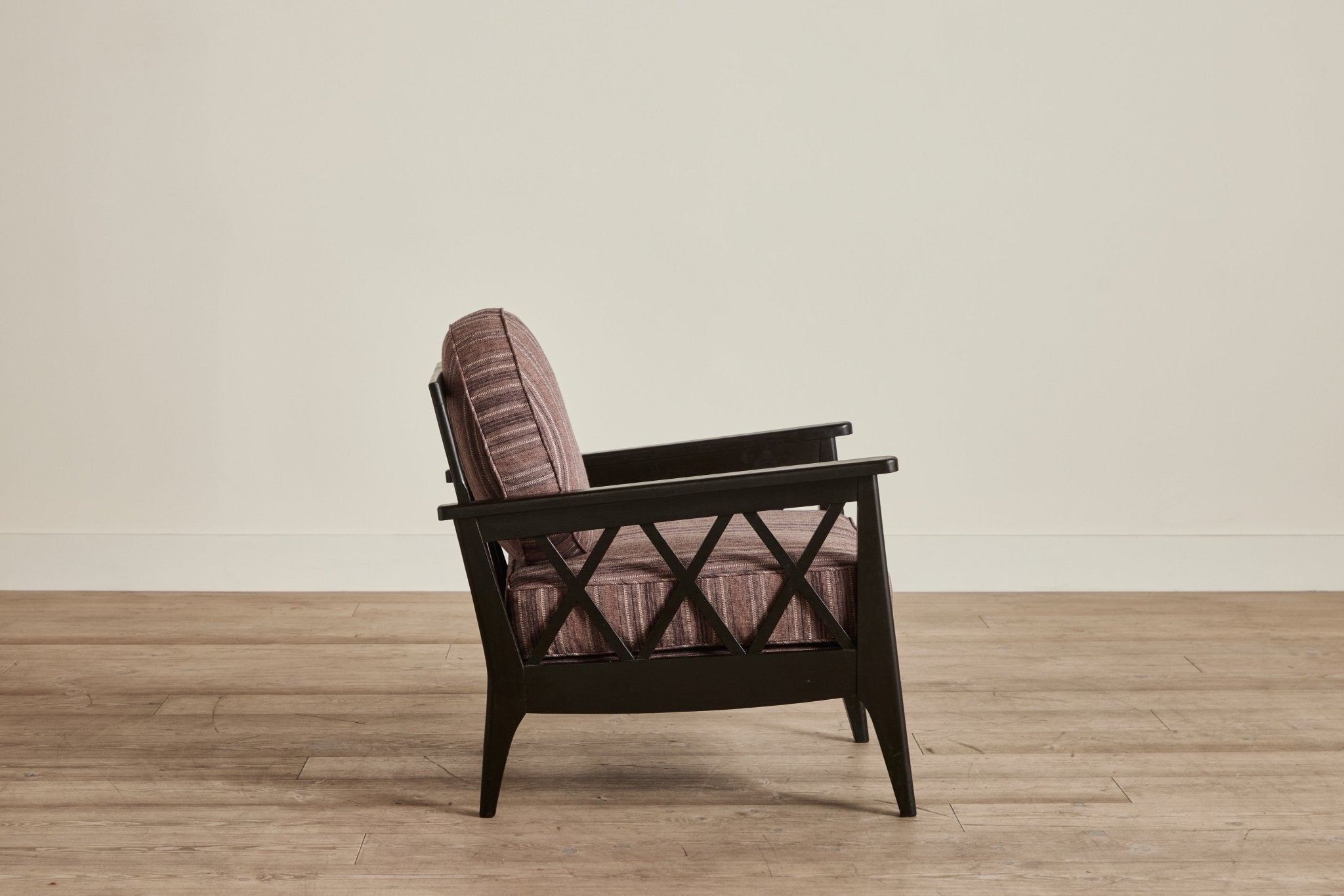 Pair of Lattice Wood Armchairs (LA) - Nickey Kehoe