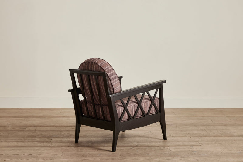 Pair of Lattice Wood Armchairs (LA) - Nickey Kehoe