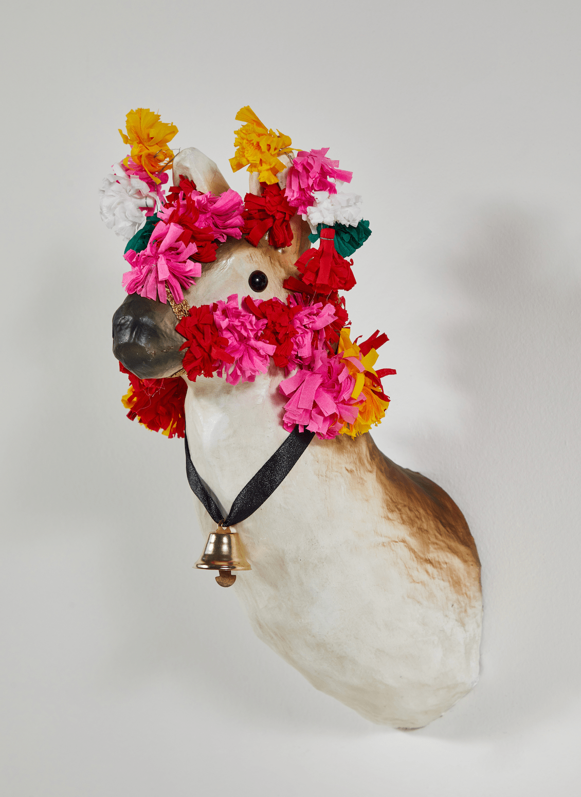 Paper Mâché Taxidermy, Baby Pom Llama - Nickey Kehoe