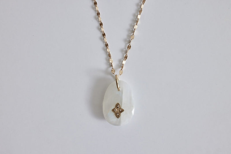 Pascale Monvoisin, Gaia N°1 Necklace, Moonstone - Nickey Kehoe