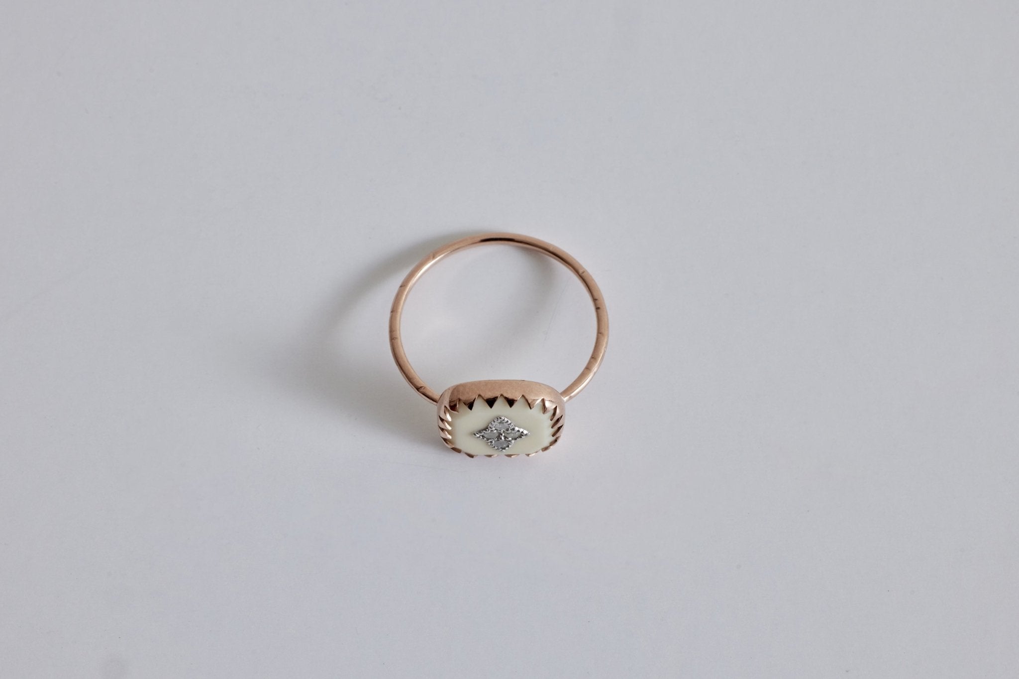 Pascale Monvoisin, Pierrot Ring, Blanc (Size 54) - Nickey Kehoe