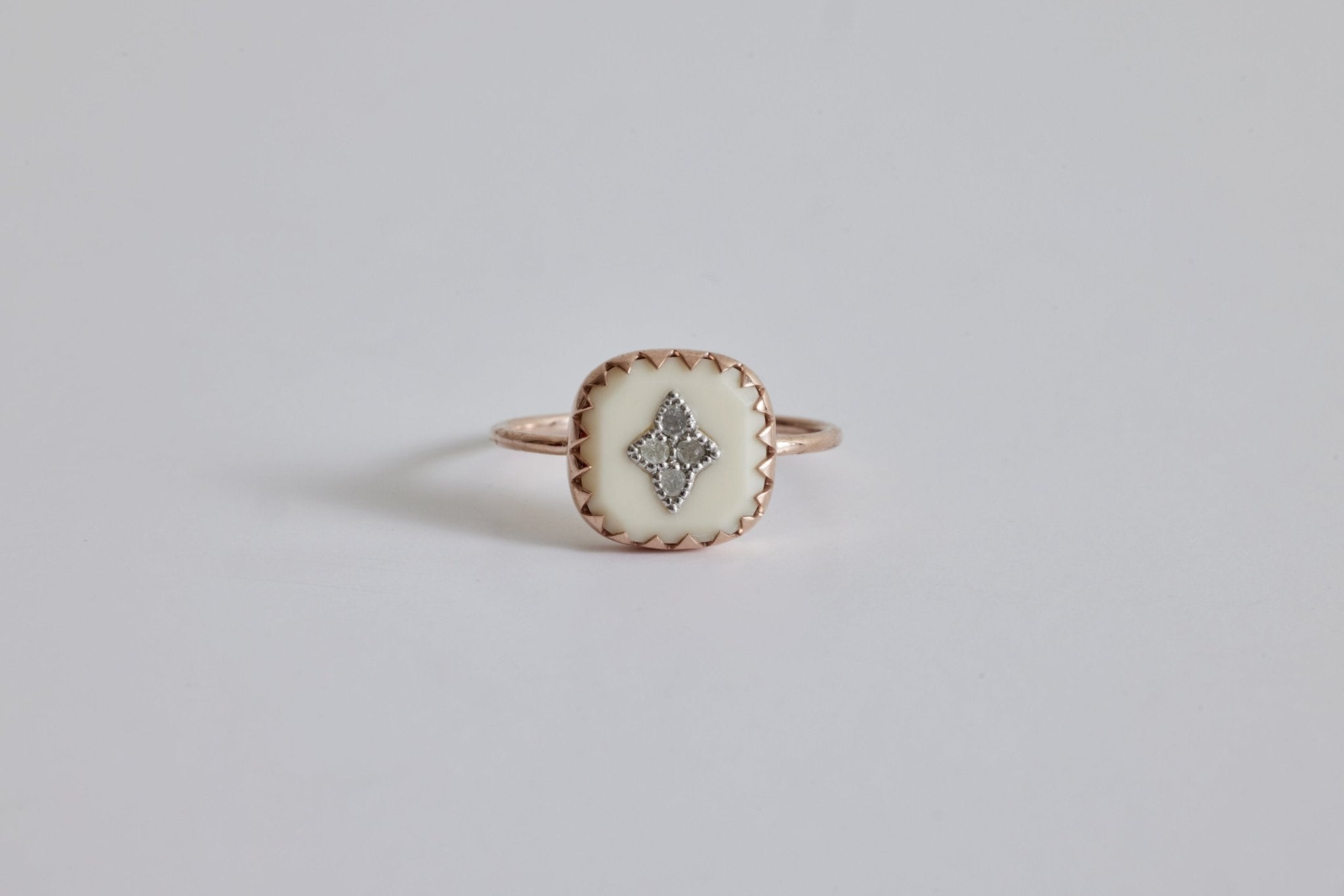 Pascale Monvoisin, Pierrot Ring, Blanc (Size 54) - Nickey Kehoe