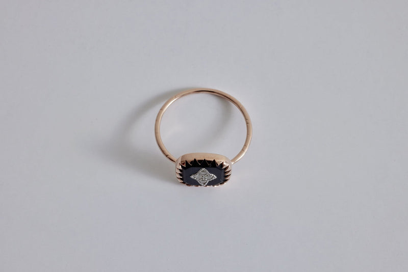 Pascale Monvoisin, Pierrot Ring, Noir (Size 52) - Nickey Kehoe