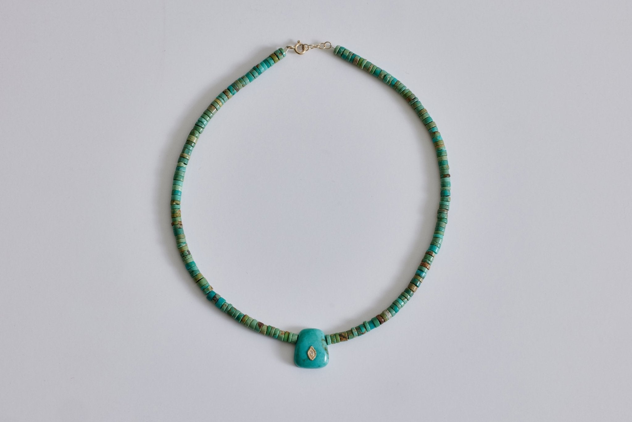 Pascale Monvoisin,Taylor N°2 Turquoise Necklace - Nickey Kehoe