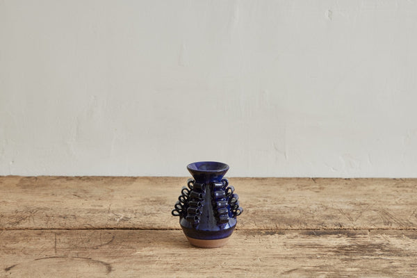 Perla Valtierra, Mini Lola A Vase in Indigo - Nickey Kehoe