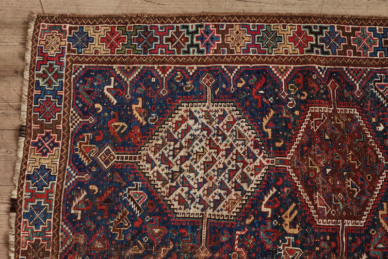 Persian Tribal Shiraz Rug 5’4 X 6’4 (LA) - Nickey Kehoe