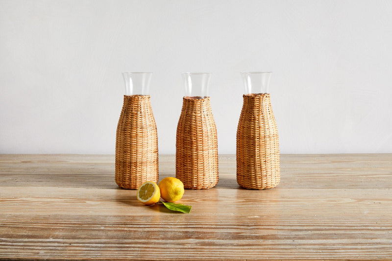 Rattan Wrapped Carafe - Nickey Kehoe