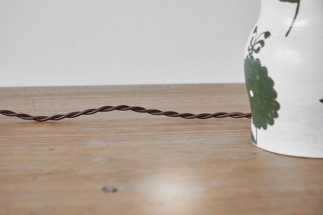 Green Floral Table Lamp