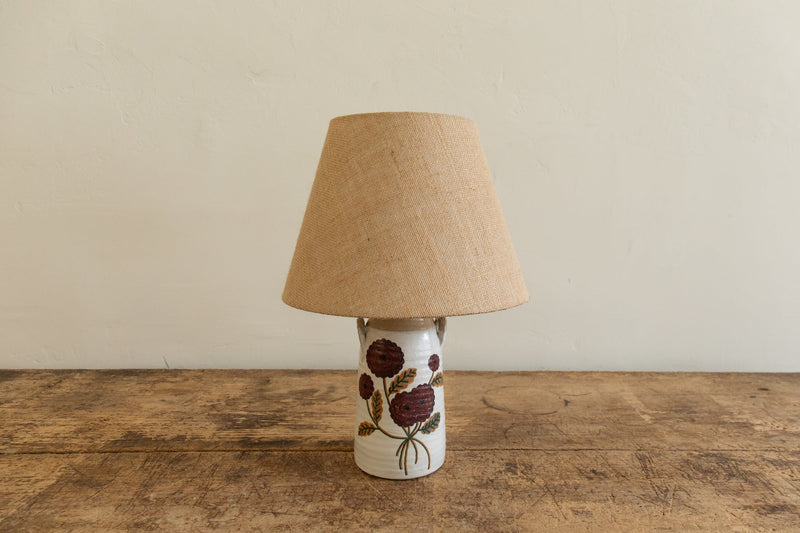 Rebekah Miles, Ranunculus Table Lamp in Mulberry - Nickey Kehoe