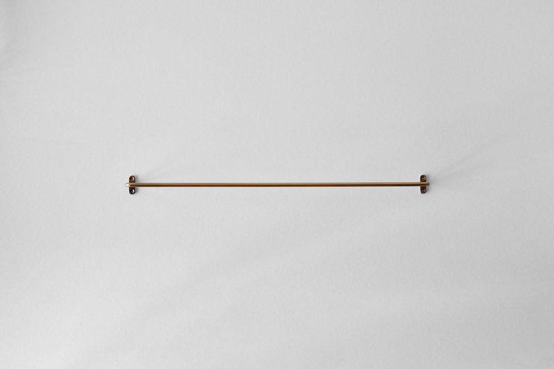 Rustic Brass Towel Bar - Nickey Kehoe